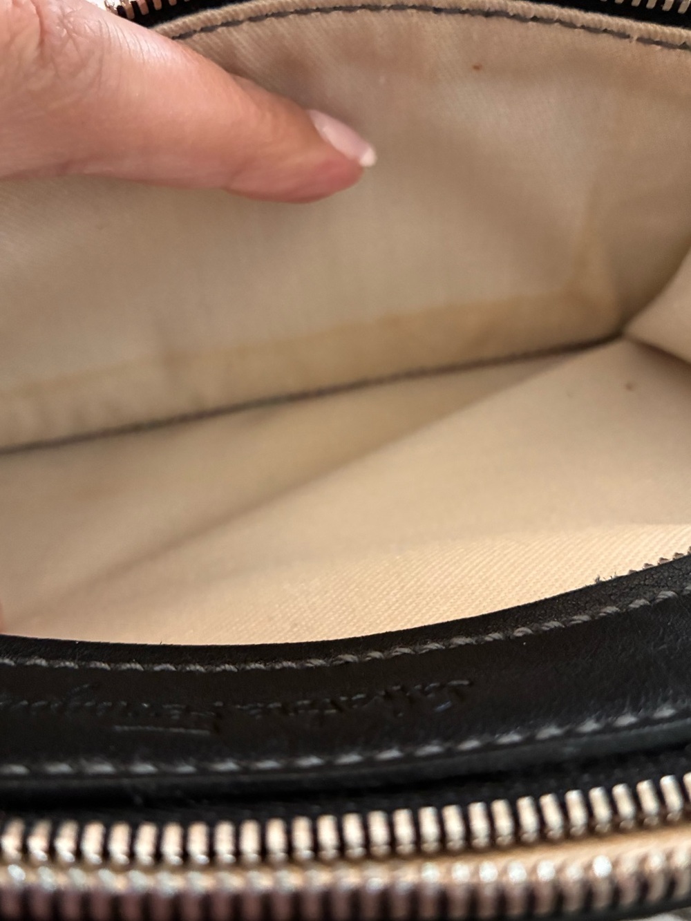 Salvatore Ferragamo Black Leather Adjustable Shoulder Bag - with COA - Picture 12 of 12